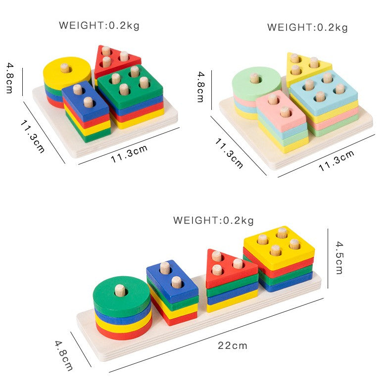 Sorting Example Blocks Wooden Sorting Blocks | Kids Stacking Toys | Montessori Toys ...