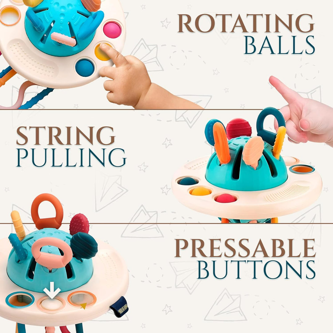 pull string vibrating toy Plush Pull String Vibrating Mouse Cat Toy, 3PC · YESWARMG main image 1