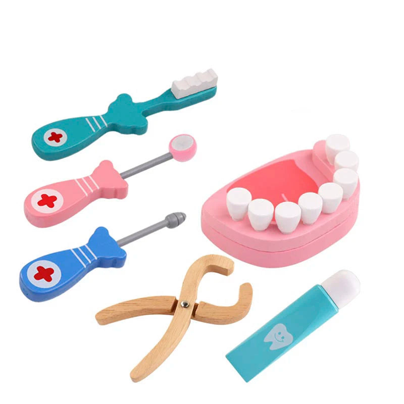 Wooden Play Doctor Kit
