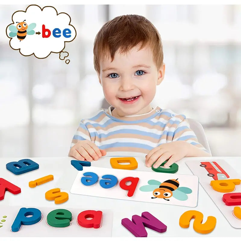 MONTESSORI WOODEN SPELLING GAME