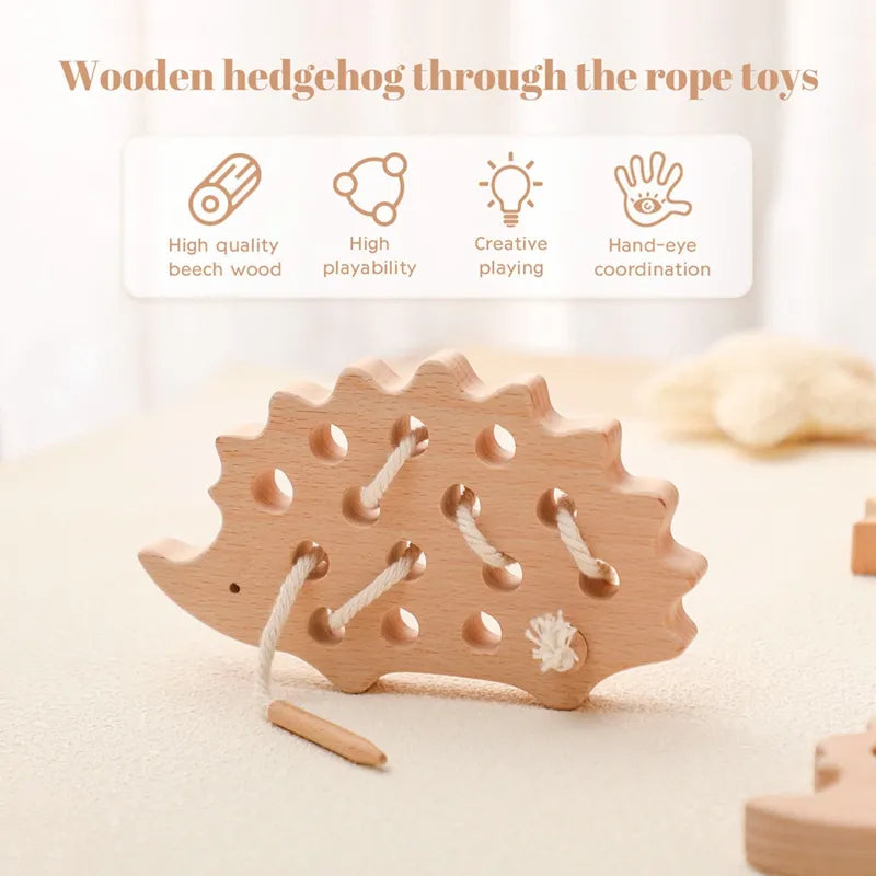 Top With Thread Toy Educational Threading Toy | Threading Toy | Montessori Toys ...