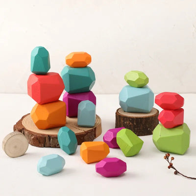 Wooden Stacking Stones