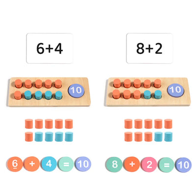 Math Toy showing addition with numbers