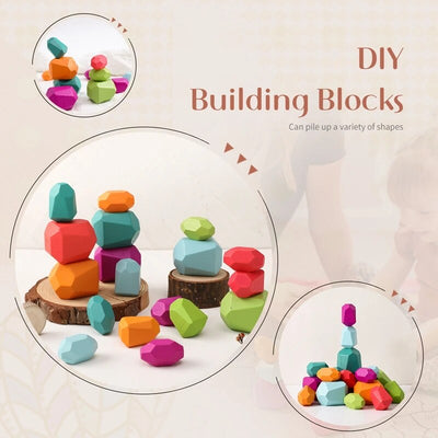 Montessori DIY Wooden Stones