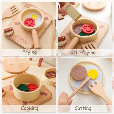 Wooden Kitchen Playset