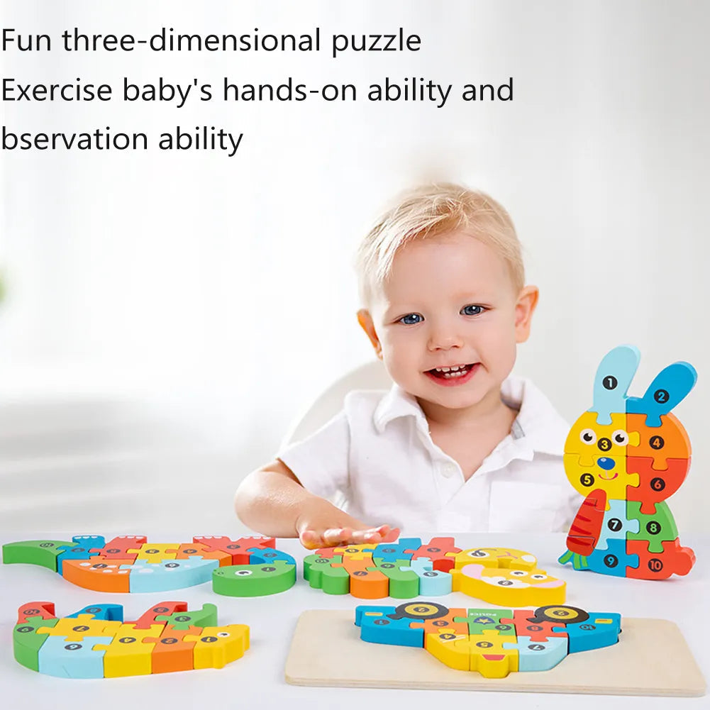 Montessori Wooden Puzzles (Pack of 4)