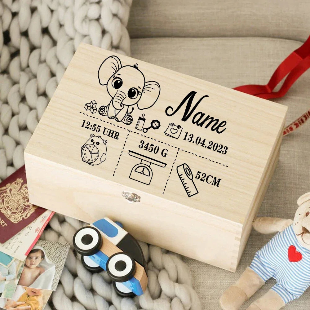 Memory Box Infant Baby Wooden Memory Box | Baby Memory Box | Montessori Toys – Montessori ...