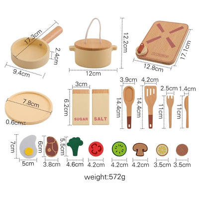 Wooden Kitchen Playset