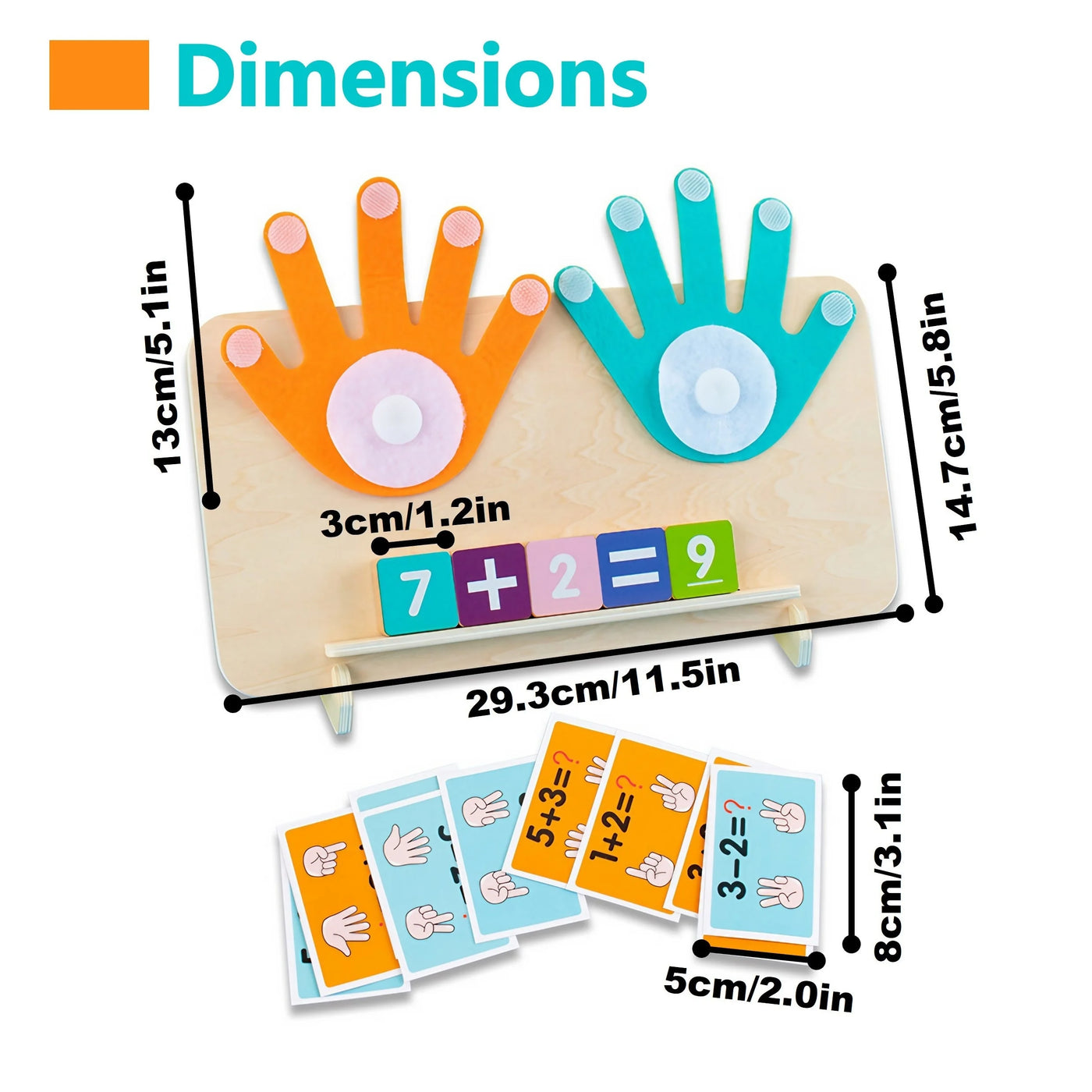 Dimensions Math Hand Counting Montessori Counting Math Toy – Montessori Toys
