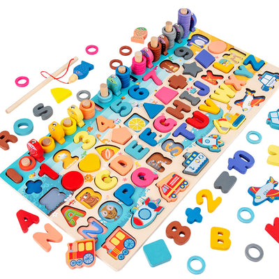 montessori wooden puzzle board